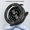 Hülle für Xiaomi Mi Watch S3 Hülle Zubehör PC Schutzhülle für Mi Watch S3 Galvanisierte Drahtzieh-Hohle Hülle+Lünette Wir