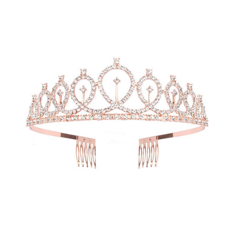Set de Corona Brillante con Correa para el Hombro y Diadema para Niñas Cumpleañeras