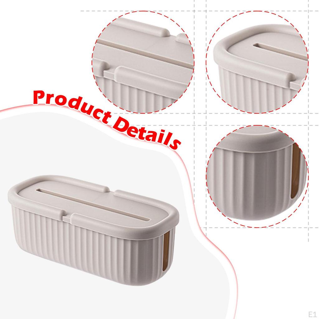 Cable Organizer Box with Concealment Features for Home And Dorm Use