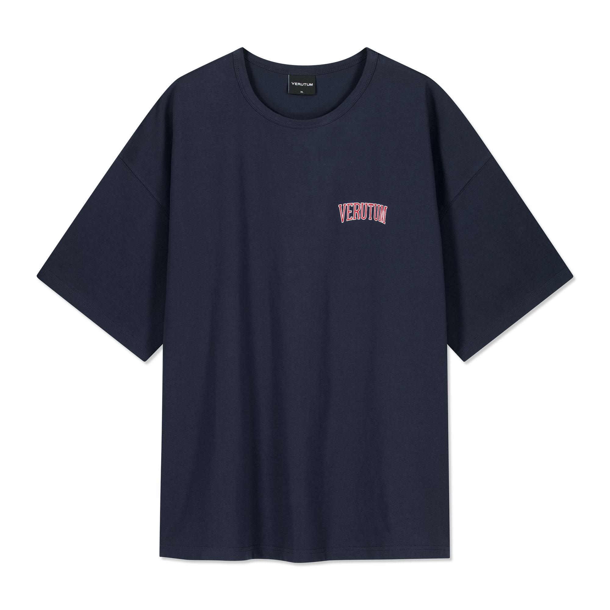 Verutum Small Arch Logo T-Shirt Navy Xl