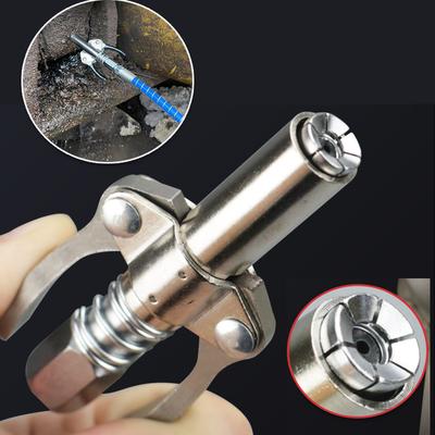 Grease Gun Coupler Quick Lock Release Syringe Lubricant Nozzle 10000 PSI 1/8" NPT Heavy Duty High Pressure Grease Coupler Tip