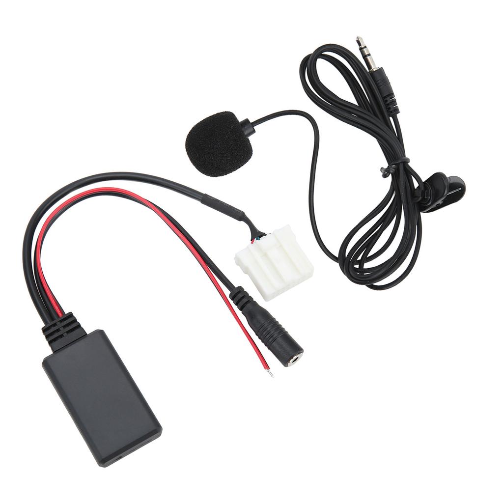 150cm Car Bluetooth5.0 Wireless Module AUX IN Adapter Handsfree Mic Replacement for Mazda 2 3 5 6