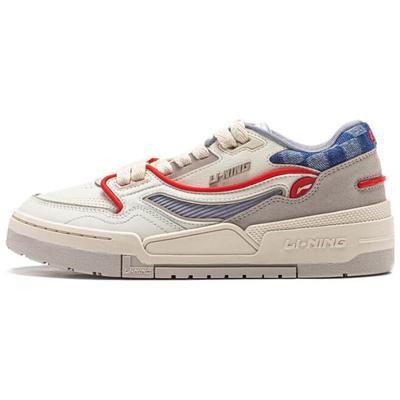 Li Ning 001 Btc Versatile Comfortable Lightweight Casual Non-Slip Wear-Resistant Skate Shoes Women Sneaker Gray AGCU036-5