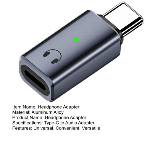 Adaptér sluchátek USB-C na audio Adaptér USB typu C samec na samice Konvertor sluchátek Adaptér zesilovače sluchátek pro Apple