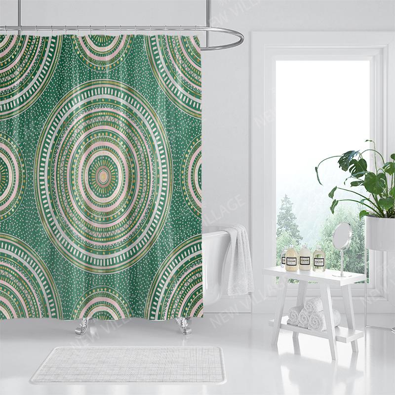 Mandala Corturi de duș din material impermeabil Accesorii pentru perdea de baie Perdea de baie 180x200cm 240*200cm decorațiune boho vintage