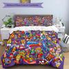 3pcs Superthings pattern bedding set duvet cover set includes duvet cover &pillowcases, perfect all season bedroom decoration & gift