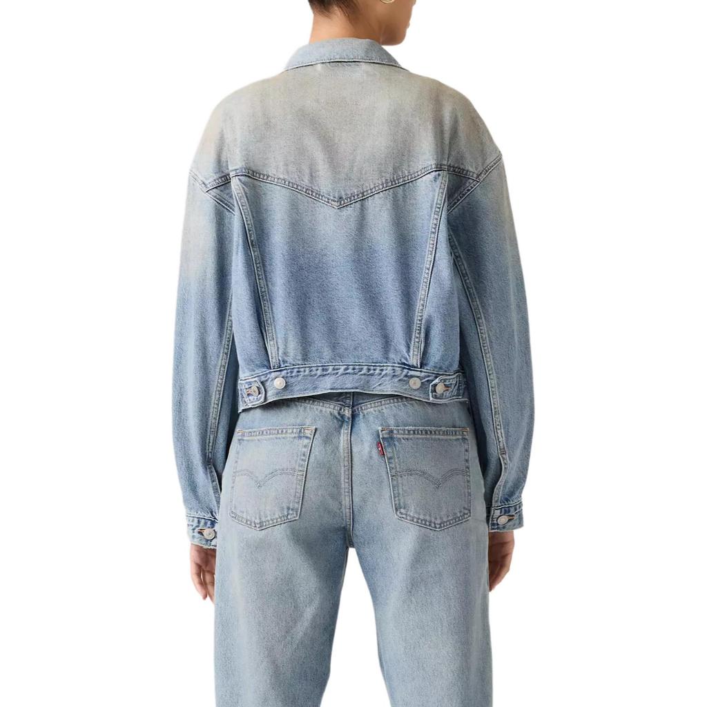 Levis Loose Fit Single Breasted Short Sleeve Denim Jacket Women jackets A91550022