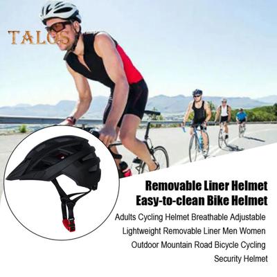 Adults Cycling Helmet Breathable Adjustable Lightweight Removable Liner Men Women Outdoor Mountain Road Bicycle Cycling Security Helmet