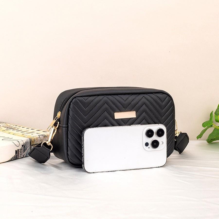 2024 Trendy Solid Color Embossed Sequin Shoulder Crossbody Bag for Women