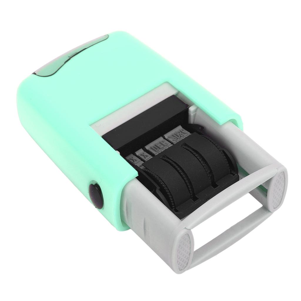 25x2.8mm English Date Stamp Clear Stamping Quick Drying Adjustable Date Stamp for Study Work Life