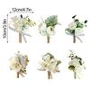 Bride and Groom Boutonniere Bridesmaid and Groomsmen Corsage Rose Boutonniere