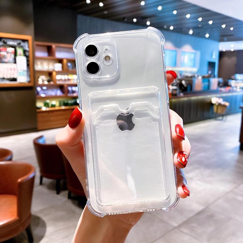 Card Slot Bag Holder Phone Case For Xiaomi Redmi Note 13 12 11 9 10 Pro 13C 14C Poco F6 X5 X6 Pro Mi 13T Pro 11 13 Lite Cover