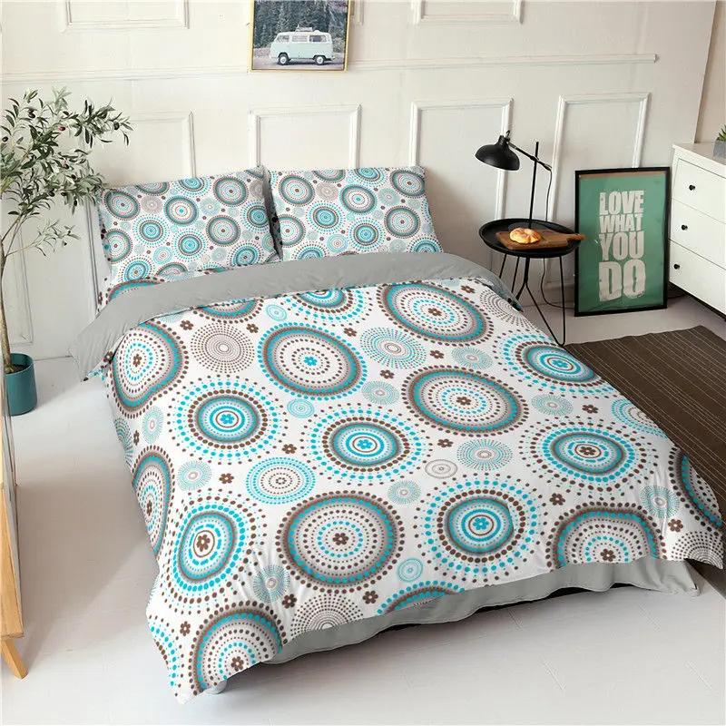 Soft Mandala Duvet Cover Set Bohemian Geometric Floral Bedding Set Microfiber Twin Full Queen King Quilt Cover For Bedroom Decor