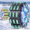 SEAMETAL Car Anti-skid Chain Suitable Tire Size 165mm-265mm Adjustable Car Snow Chains Universal Emergency Chain Tire No Damage