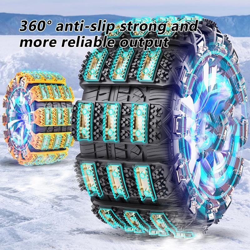 SEAMETAL Car Anti-skid Chain Suitable Tire Size 165mm-265mm Adjustable Car Snow Chains Universal Emergency Chain Tire No Damage