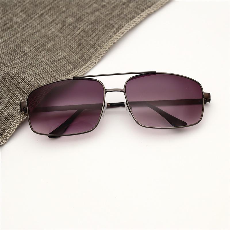 

Мужские солнцезащитные очки с металлической оправой: Защита от солнца, Квадратный дизайн для круглых/продолговатых лиц