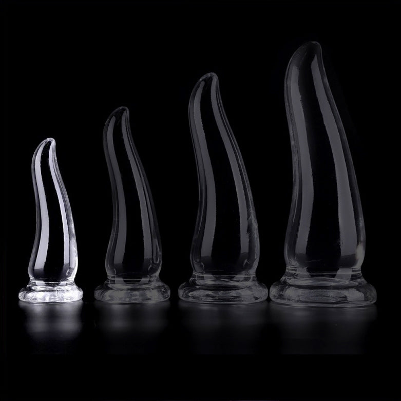 Gazox S Transparent Plug 12 X 4cm - ClearlyHorny - COLOR PLUG