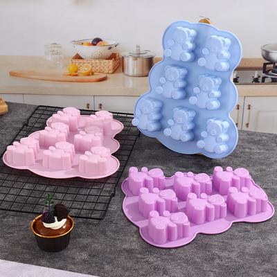 3D Roztomilý Medveď Forma na Koláč Zvieratko Sušienky Silikónová Forma na Čokoládu Cukríky Kuchynské Potreby Fondánový Cupcake Topper Dekorácia