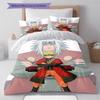 Cartoon-Muster Bettwäsche Steppbett-Set Bettbezug Kissenbezug Heimdekoration Geburtstagsgeschenk (1 Bettbezug + 2 Kissenbezüge, ohne Füllung)