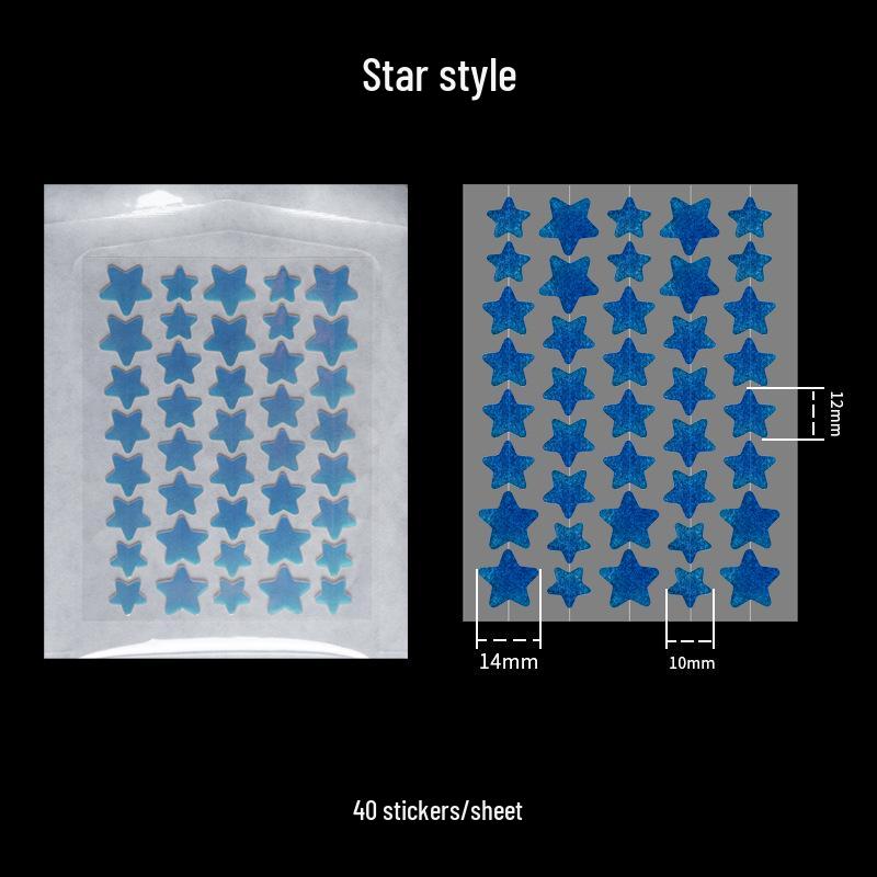 Bochuangke Pimple Clear Glitter Hydrogel Star Patch for Acne & Pus Absorption