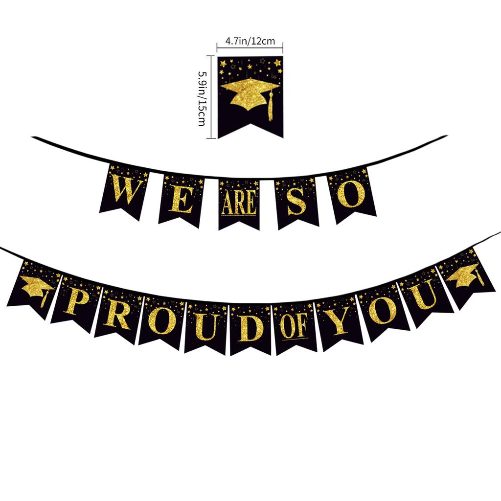 Graduation Season Party Decoration Banner Congrats Grad School Reunion Arrangement La Flower