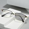 Business Photochromic Myopia Glasses Ultra-Lightweight Comfortable Classic Full-Frame Spectacles Minus Diopter 0 To -4.0