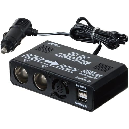 

JET INOUE DC-DC Converter Socket with USB, Cigarette Lighter Type, Black, 502249