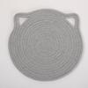 30cm simple solid color cat ear cotton rope placemat kitchen insulation and heat-resistant pad cotton thread pot mat cup mat