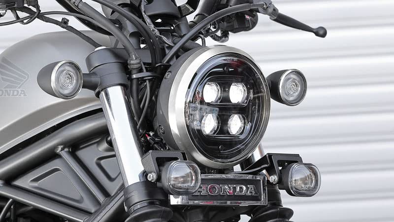 Kijima Chrome-Plated Steel Headlight Rim for Honda Rebel 250/500 ('20-) and CL250/500 (Part Number: 205-5131)