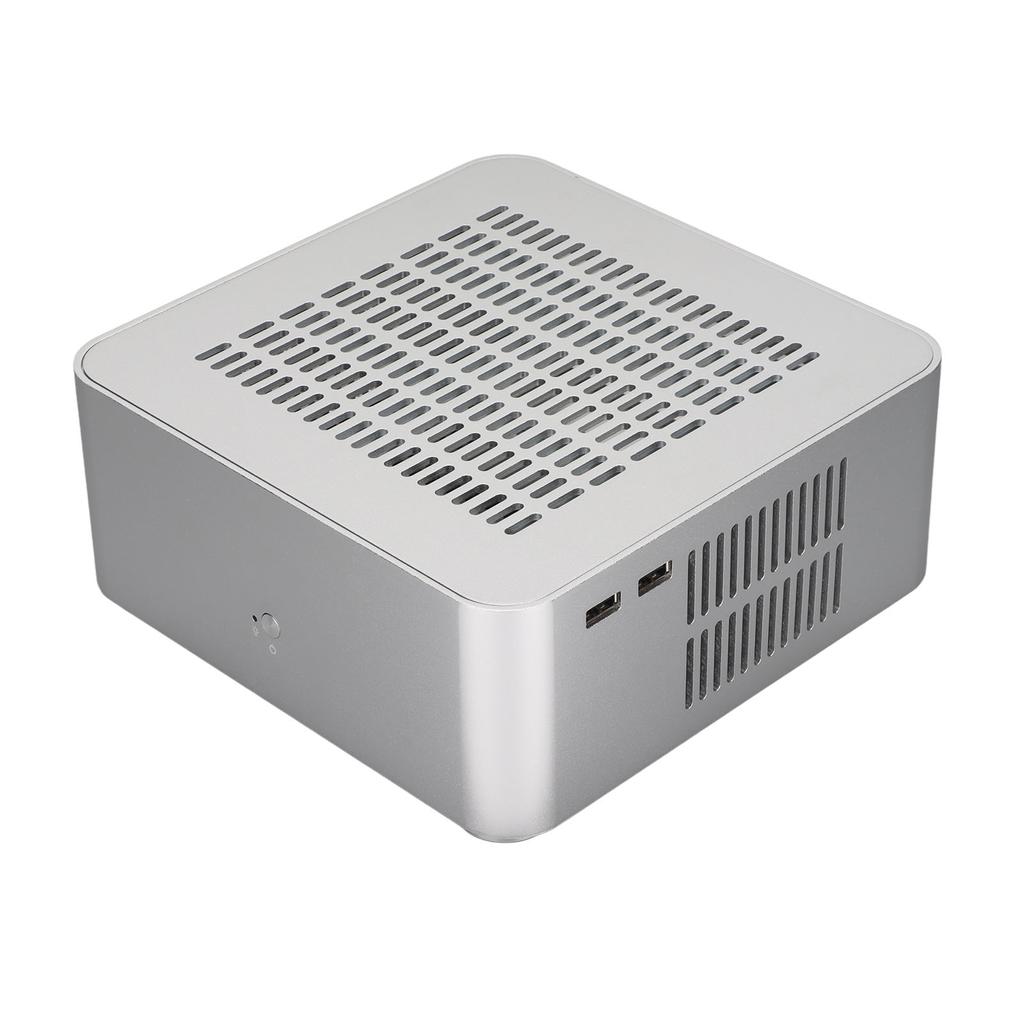 Desktop Computer Case Good Heat Dissipation Exquisite Compact Mini HTPC Case for Home Video Computer