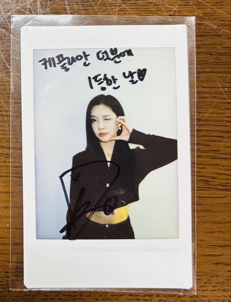 [USED] kep1er 11/12 DEAR MY MUSE autograph session autograph polaroid Kim Da-yeon