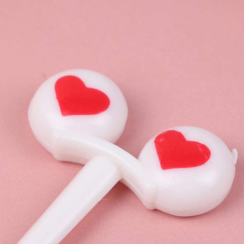 10Pcs/ Lot Cute Plastic Fruit Toothpick Lovely Eye Decorative Mini Fruit Fork