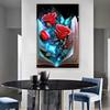 5D DIY Flower Leaves Pattern Diamond Art Vibrant Color Colorful Resin Adult Kids Rhinestones Painting Home