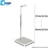 Adjustable Stainless Steel Floor-Standing Bag Display Stand for Women's Bags
