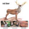 Realistic Christmas Elk Reindeer Ornament - Horse & Deer Antlers Animal Toy Gift