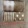 4 Rolls Burlap Wired Ribbons 2.5 inch Polyester Ribbons Farmhouse Ribbon  Thanksgiving
