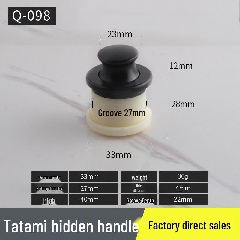 Japanese Tatami Modern Invisible Drawer with Built-in Rotary Handle