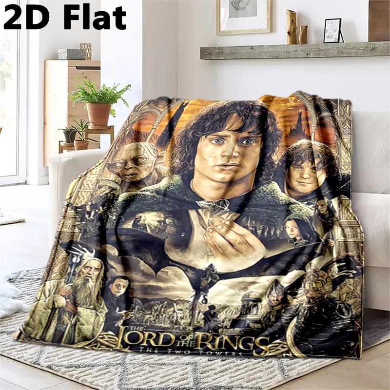 1PC The Lord of the Rings blanket, all-season lightweight home office outdoor nap multifunctional blanket, Christmas gifts