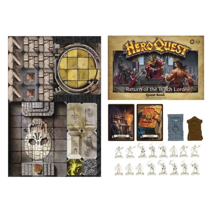 Hasbro avalon hill heroquest le retour du lords de sorcieres, jeu dung