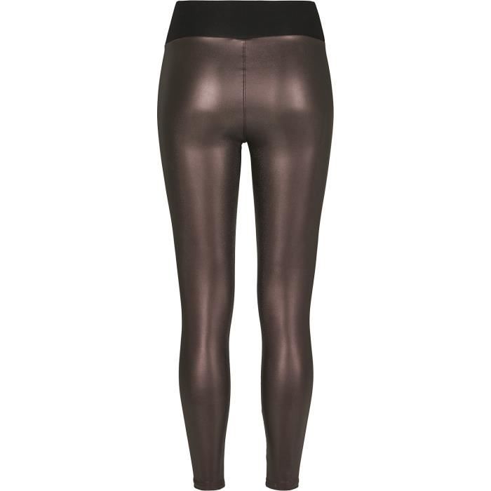 Urban Classics Leggings Simili Cuir Taille Haute Legging Lie-de-vin