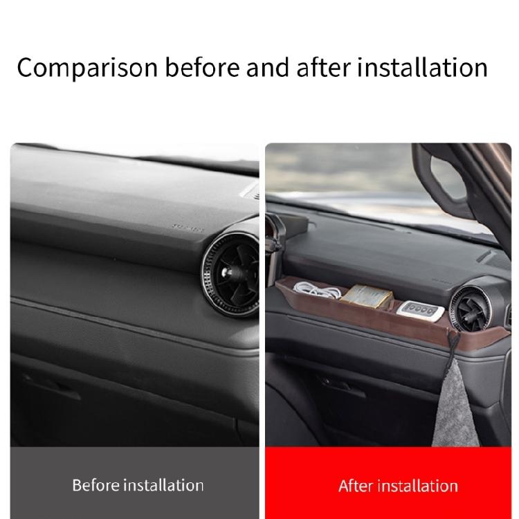 Dashboard Storage System not Slip Silicone Tray Passenger Side dashboard Organizers Mat Quick Installation for Prado LC