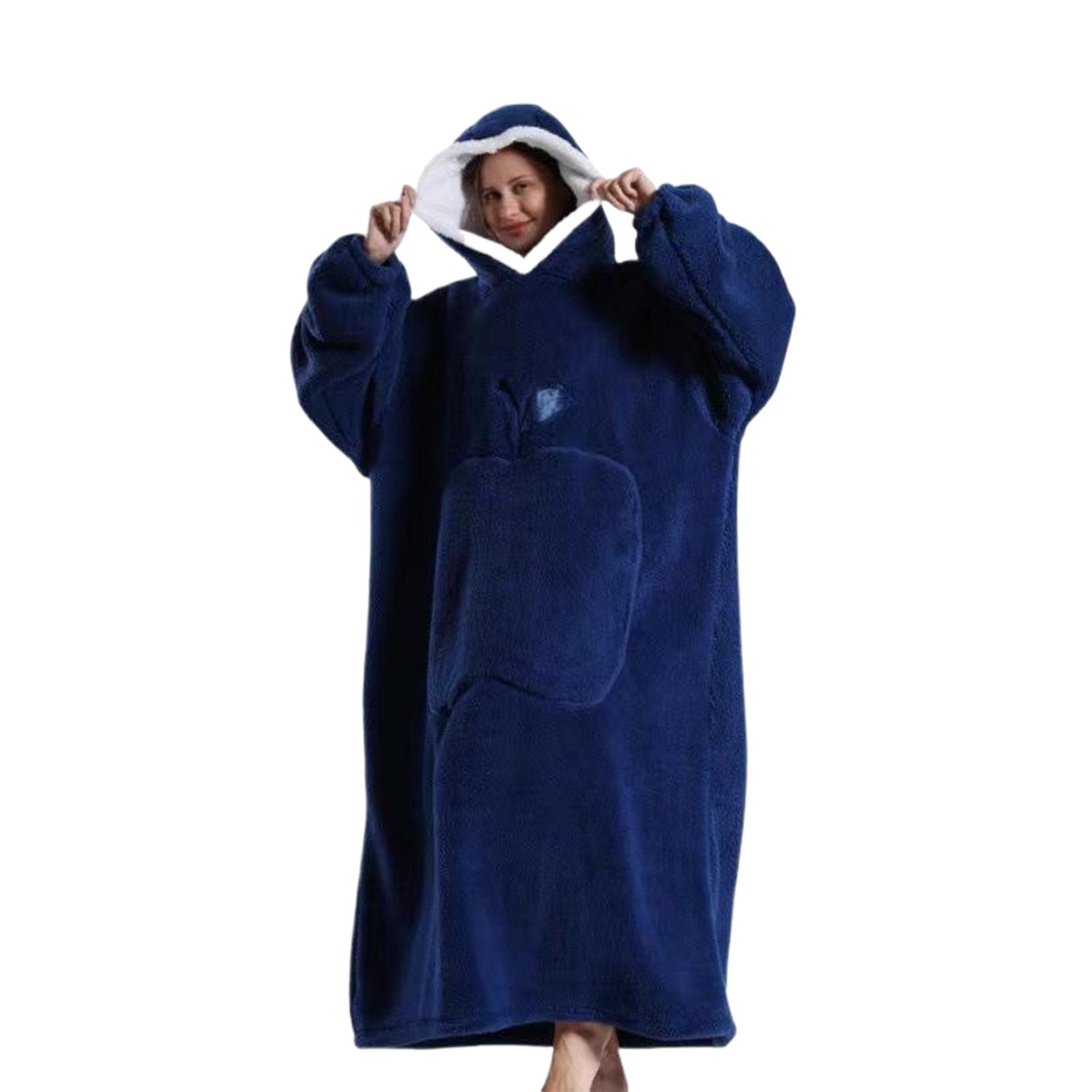 

Зимовий светр з капюшоном Ковдра для пар Теплі та зручні рукава з кишенями Ковдра Халат