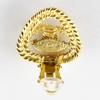 CHANEL COCO Mark Earring gold Plated Gold 13g Women Used