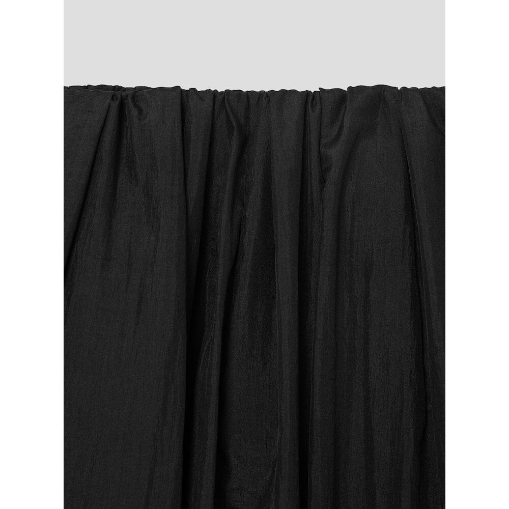 Anggae Balloon Padded Midi Skirt Black