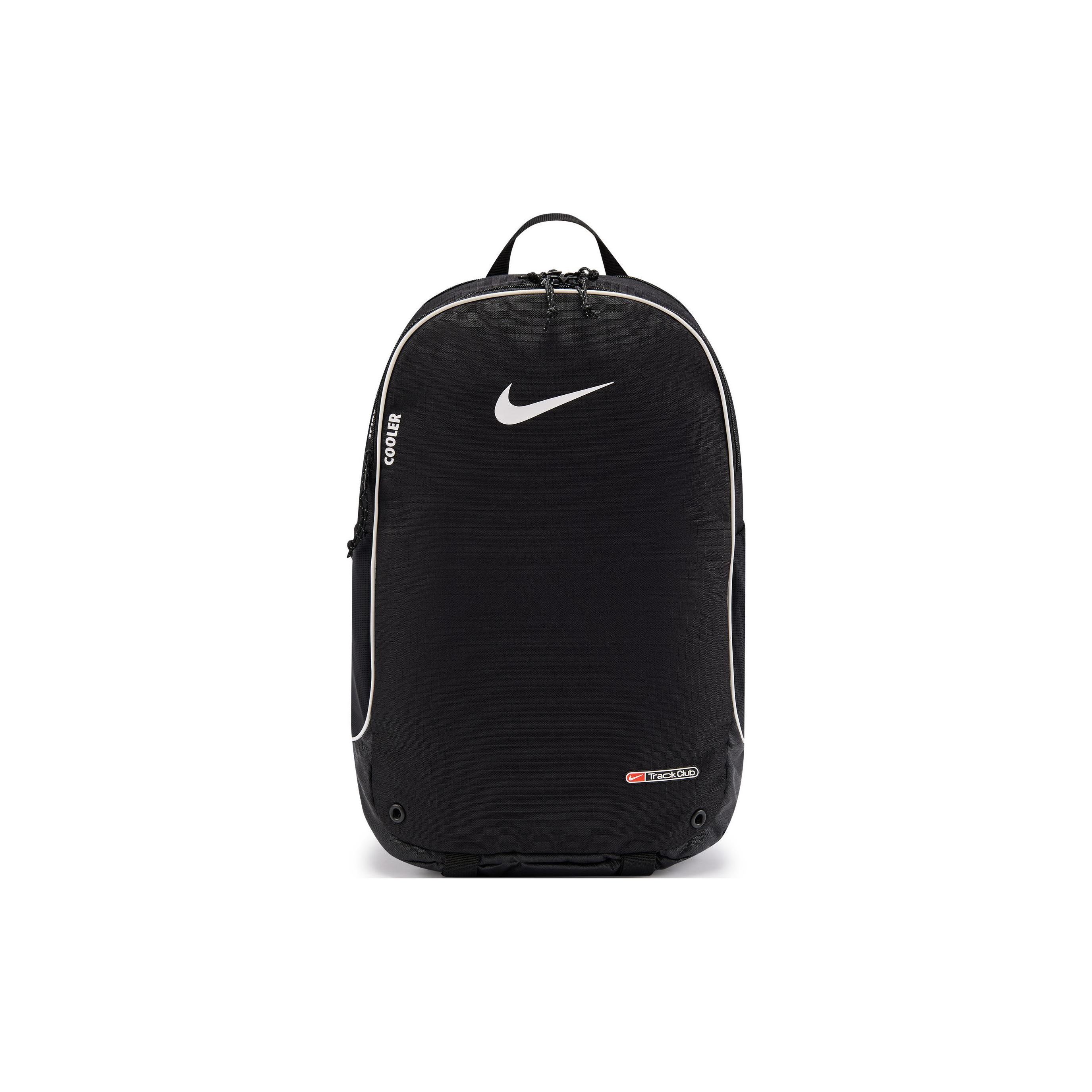 

Nike Storage Zipper Pocket Comfortable Durable Fabric Backpack Regular Unisex Couple Unisex backpack Black HF9418-080 Black