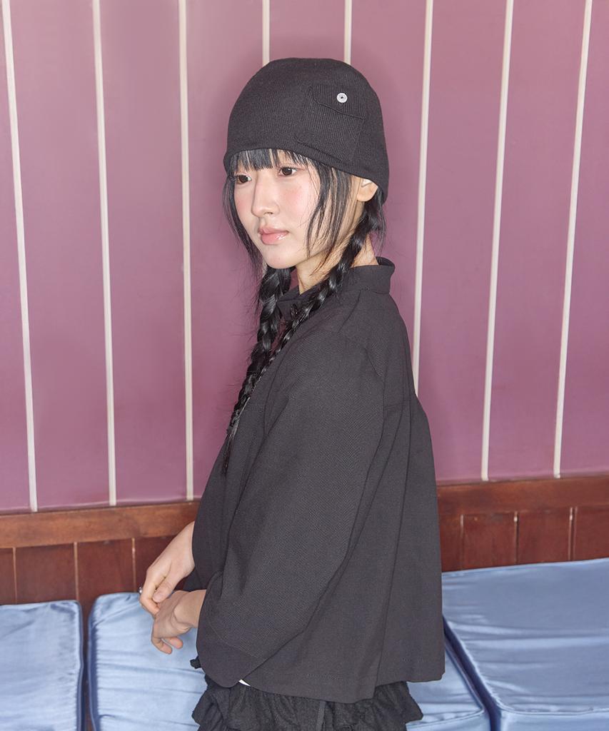 Kiibi Boki Pocket Beanie Black