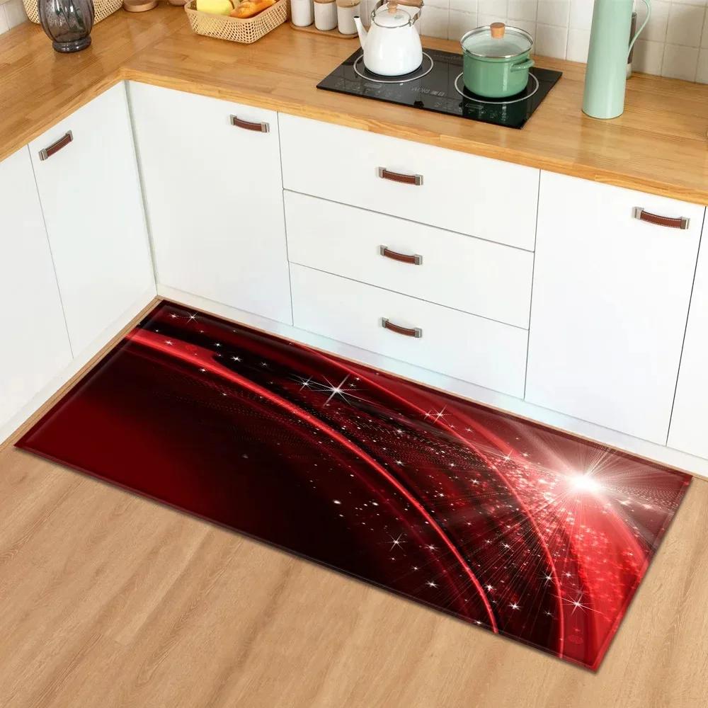 Valentinstag Liebe Rosenmuster Hausküche Bodenmatte Eingangsbereich Dekoration Bodenmatte