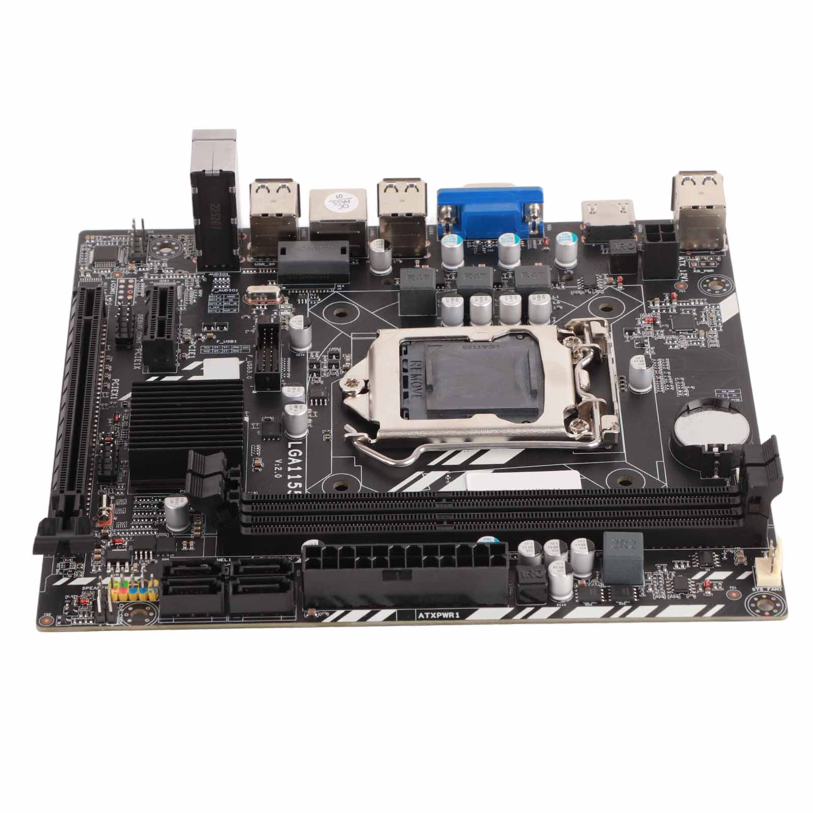 

Материнська плата H61M 1155 Pin DDR3 Двоканальна Чотирьохядерна VGA HD Мультимедійний інтерфейс Стабільне живлення