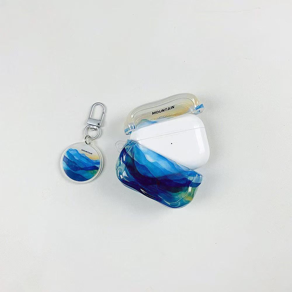 Ink Painting for AirPods 1 Generation 1 Apple Bluetooth Headset Case Airpodspro1/1/1 Protective Case