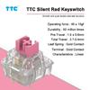 10Pcs Mechanical Keyboards TTCs Silence Bluish White V2V3 Switches 3Pin Lubricated Linears Switches
